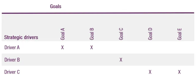 Strategy/Goal Matrix